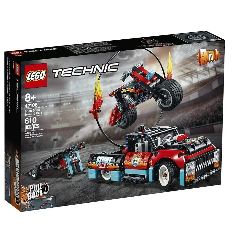 LEGO 42106 Stunt Show Truck & Bike Technic 2 in 1 Stadium Truck RETIRED SEALED